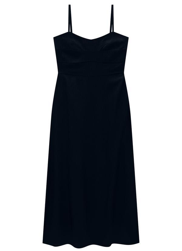 Vestido Midi Evasê Preto