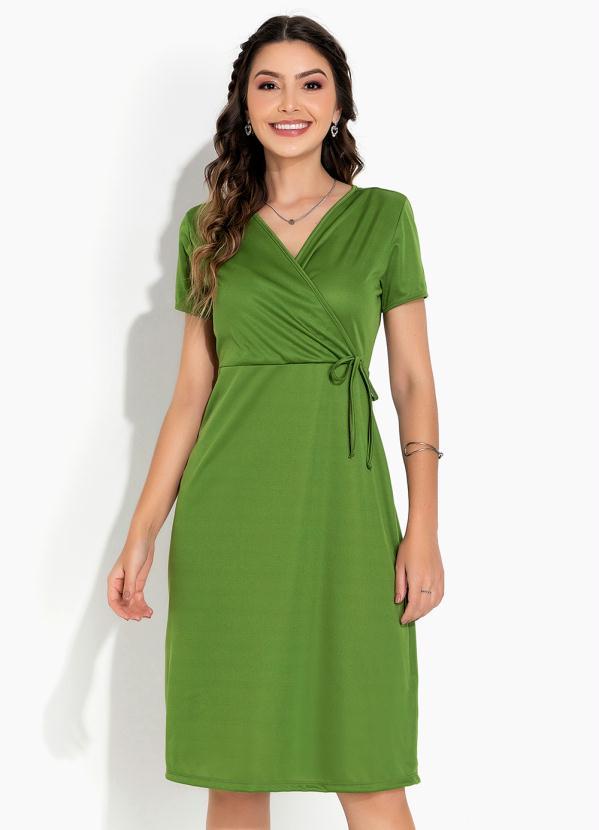 Vestido Verde Transpassado