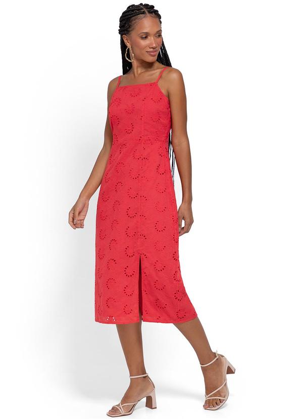 Vestido Vermelho Mídi em Laíse