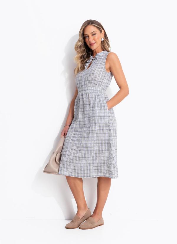 Vestido Vichy Verde em Gaze