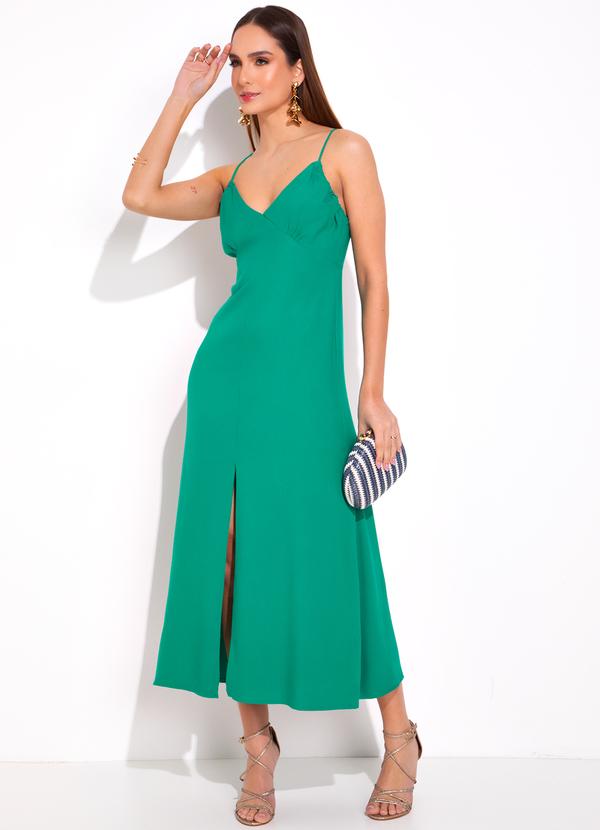 Vestido Viscose Verde
