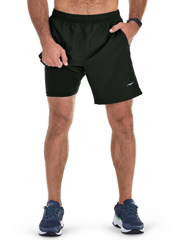 Vista 2 Bermuda Fitness com Short Interno Preto Zee Rucci Zee Rucci