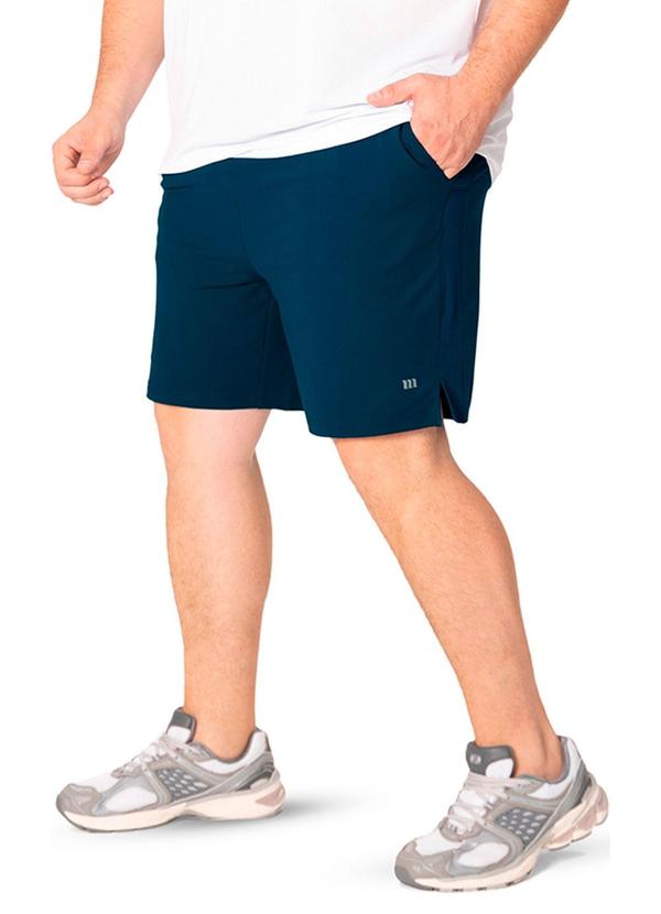 Bermuda Masculina Reta Active Azul Petróleo
