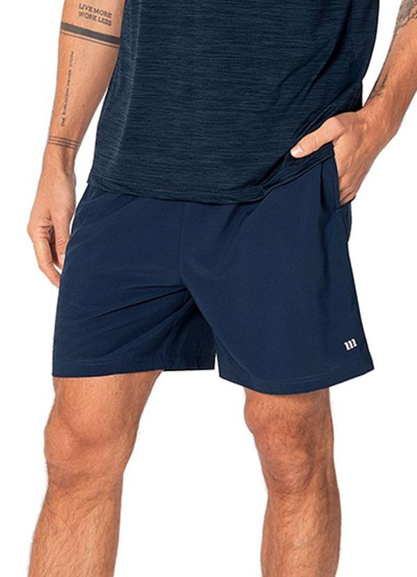 Shorts Básico Masculino em Tafetá Active Azul