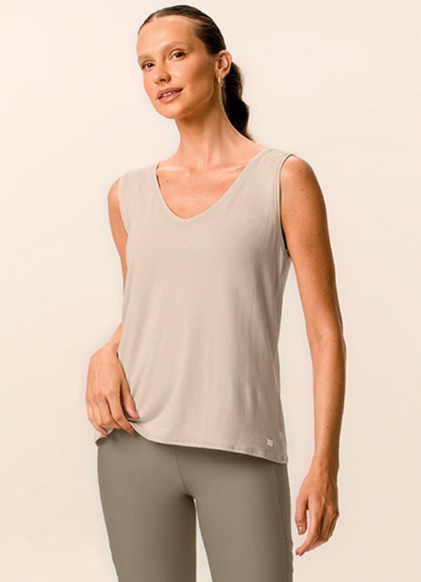 Blusa Alongada Ampla Active Areia