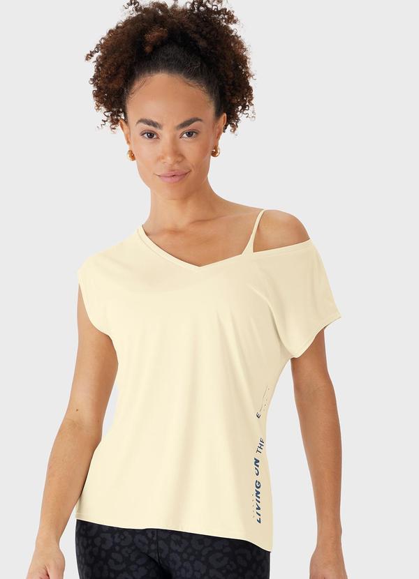 Blusa Ampla em Malha Dry Off White