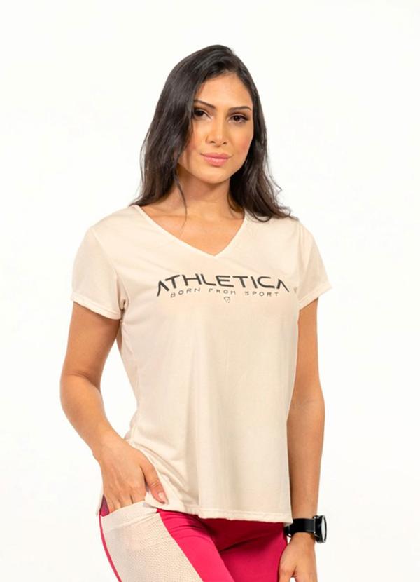 Blusa com Estampa Feminina Bege
