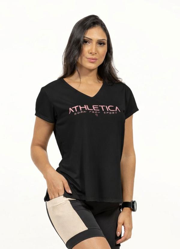 Blusa com Estampa Feminina Preto