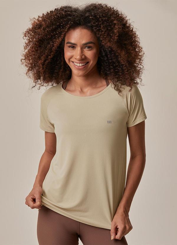 Blusa Creponada Dry Active Areia