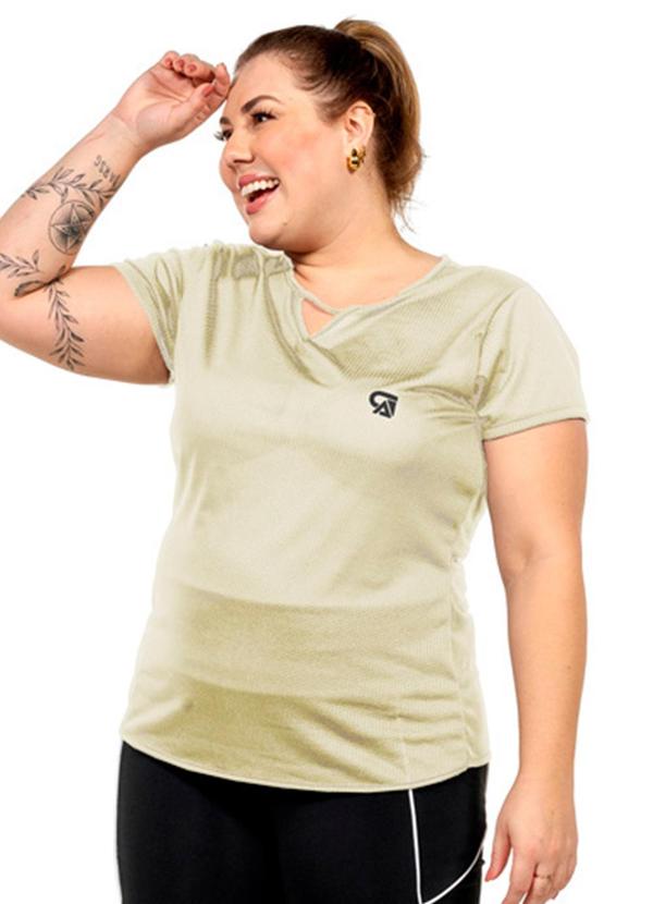 Blusa Pontilhada Feminina Bege