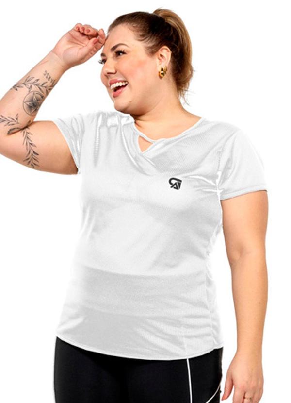 Blusa Pontilhada Feminina Branco