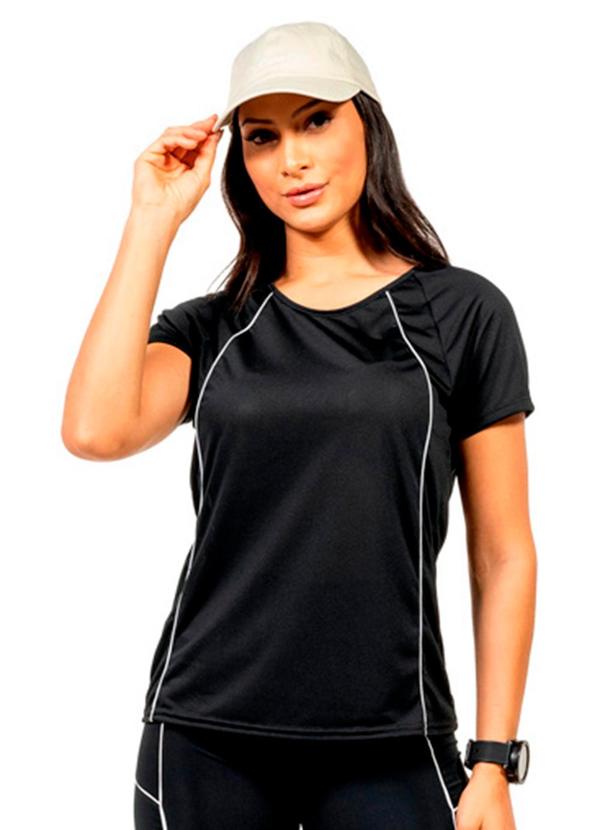 Blusa Pontilhada Feminina Preto