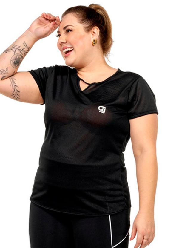 Blusa Pontilhada Feminina Preto