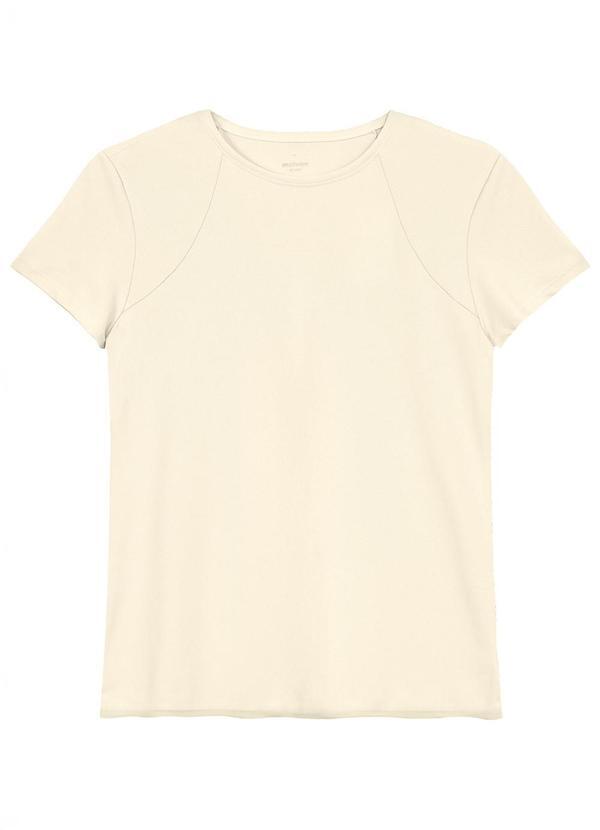 Blusa Slim em Malha Uv Active Off White