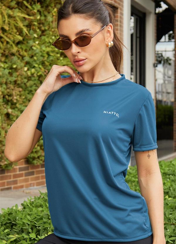 Camiseta Feminina Dry Azul