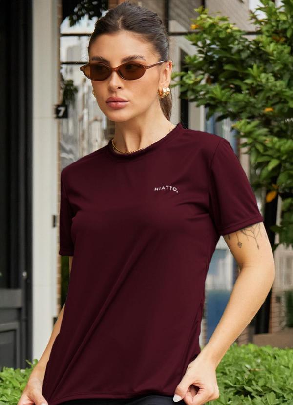 Camiseta Feminina Dry Bordo