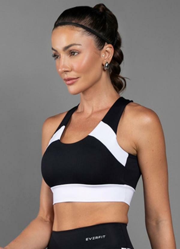 Vista 2 Top Run Fitness Preto Everfit Everfit
