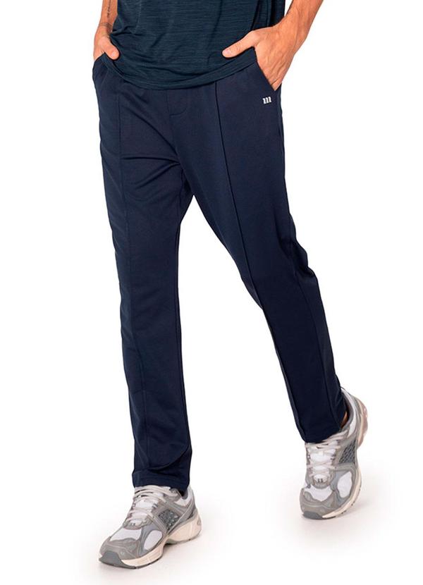 Calça Masculina Reta Agasalho Active Azul