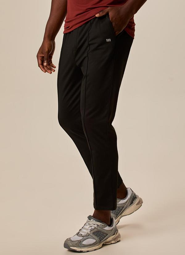 Calça Masculina Reta Agasalho Active Preto