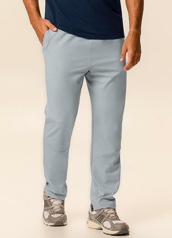 Calça Runner Masculina Active Cinza Azulado