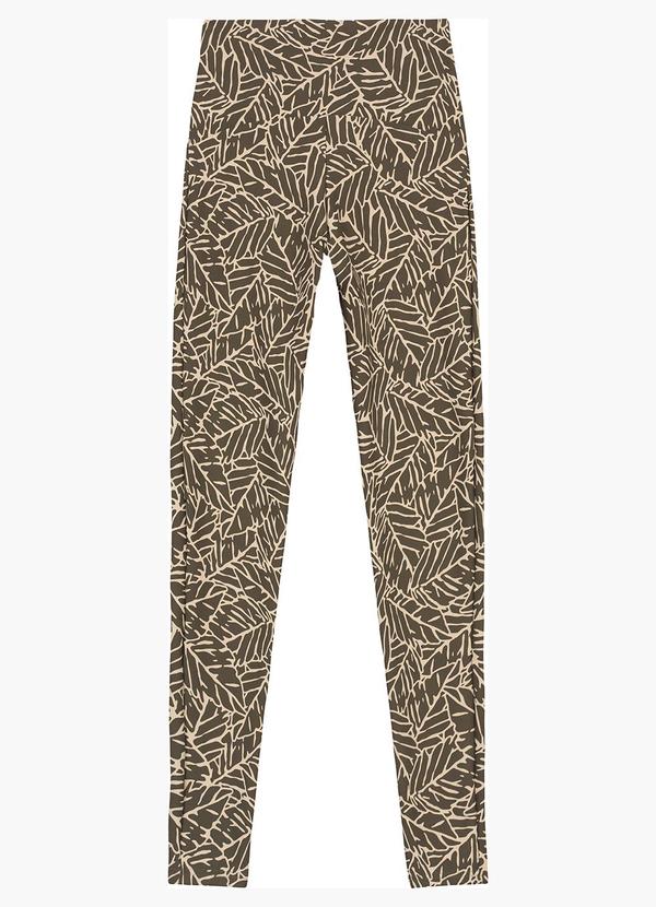 Calça Legging Abstrata Dry Active Taupe