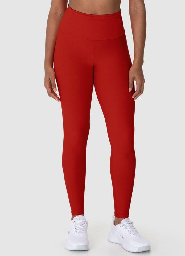 Calça Legging Canelada Active Vermelho