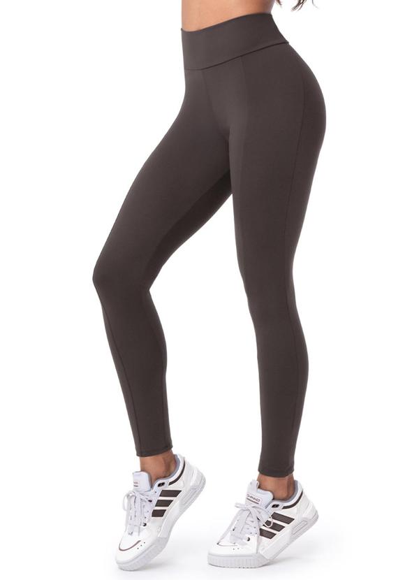 Calça Legging Fitness Compression Coffee Marrom