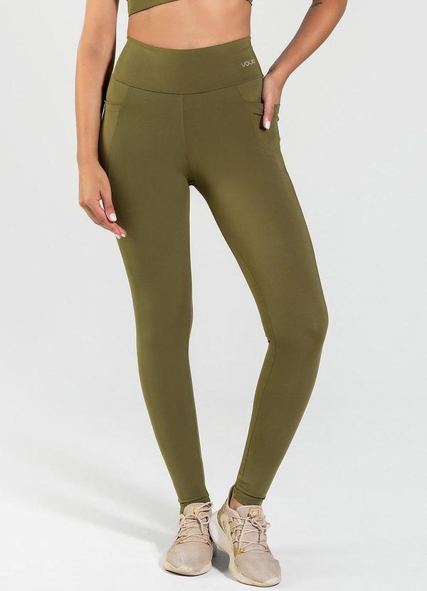 Calça Legging Run com Bolso Funcional Musgo