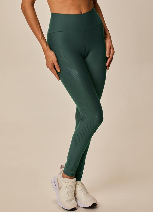 Calça Legging Uv com Estampa Active Verde