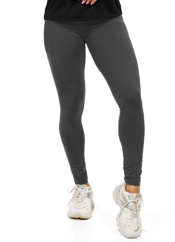 Legging Feminina Fitness Cinza