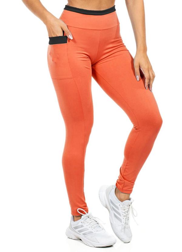 Legging Feminina Fitness Marrom