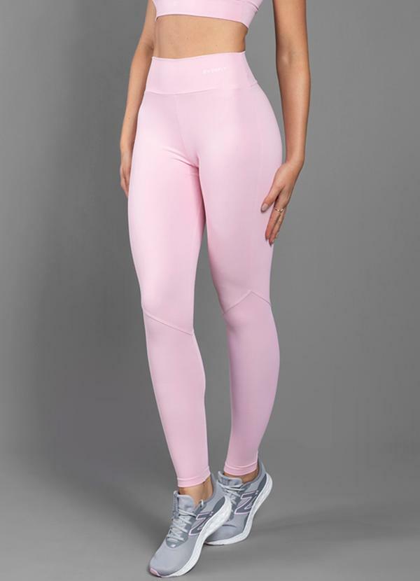 Vista 2 Legging Verbena Duplo Rosa Everfit Everfit