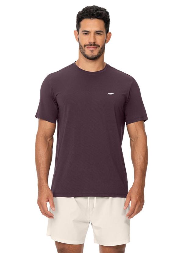 Camiseta Fitness Masculina Alta Absorção Roxo