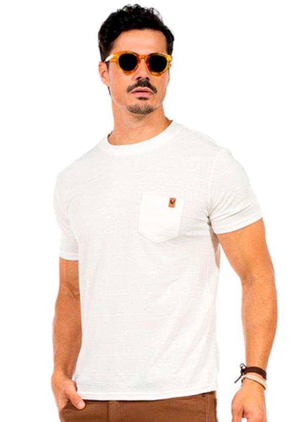 Vista 2 Camiseta Fitness Masculina Branco Decoy Decoy