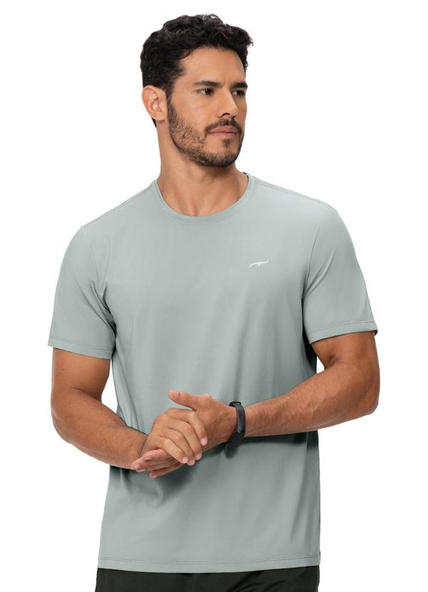 Camiseta Fitness Masculina Lisa Verde Claro