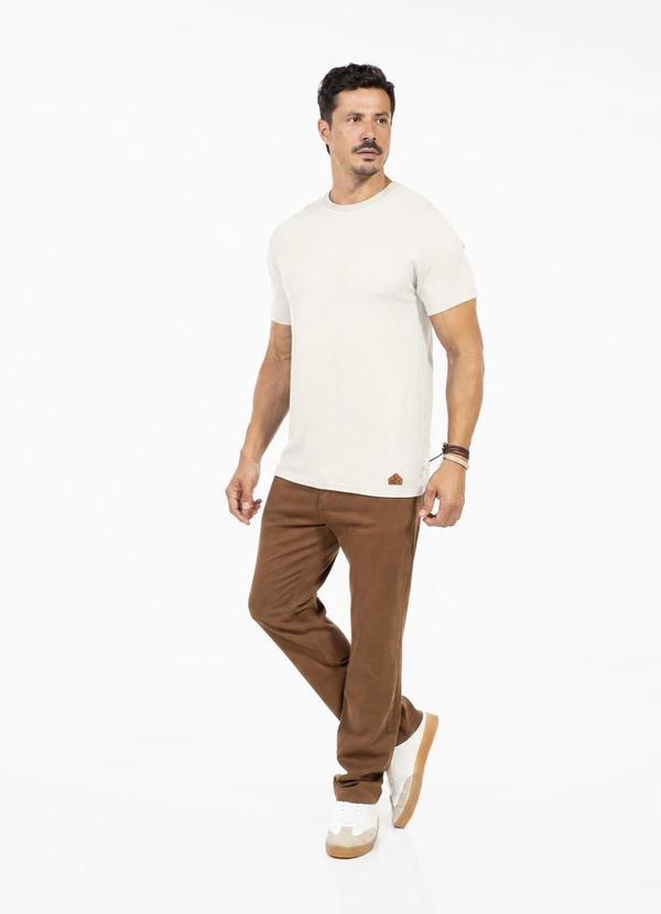 Camiseta Fitness Masculina Térmica Off White