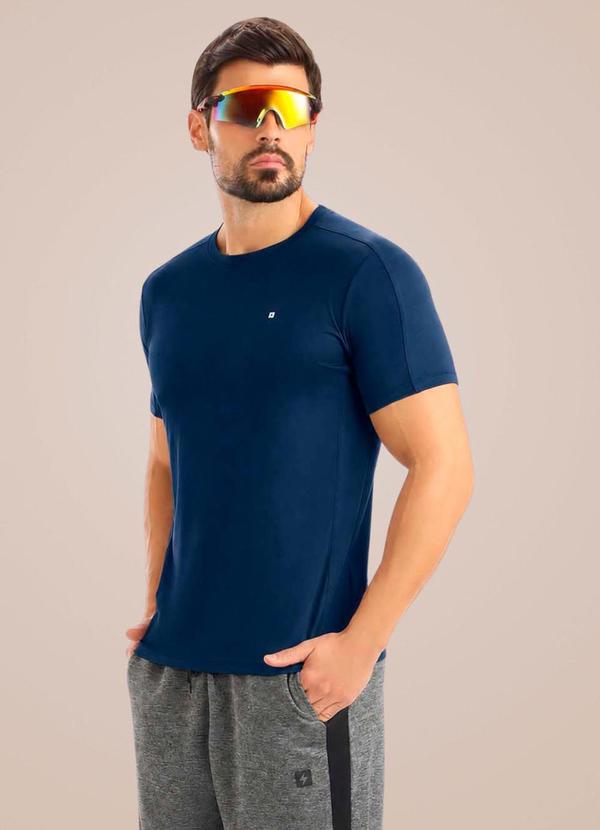 Camiseta Masculina Action Dry Azul