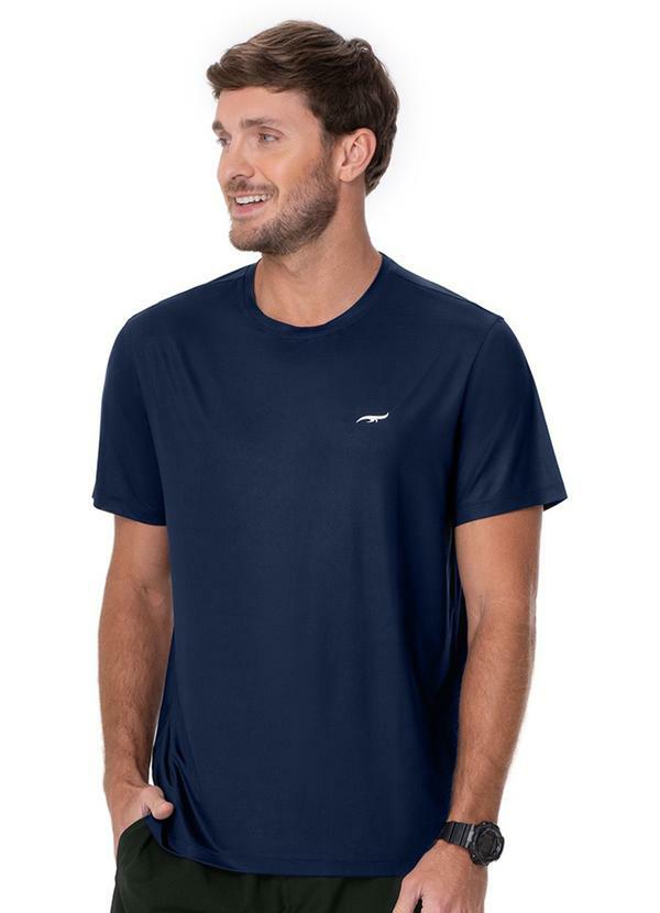 Camiseta Masculina Alta Absorção Azul Navy