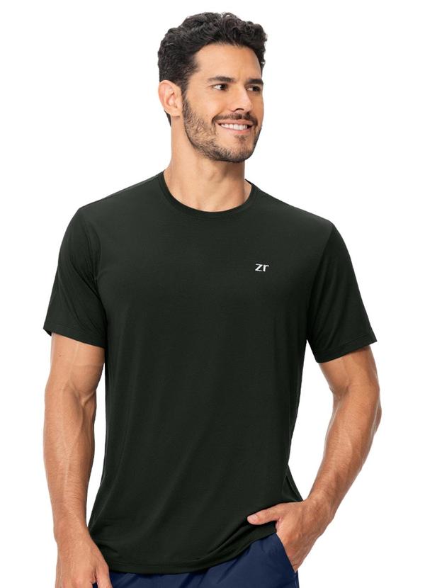 Camiseta Masculina Estampa Refletiva Preto
