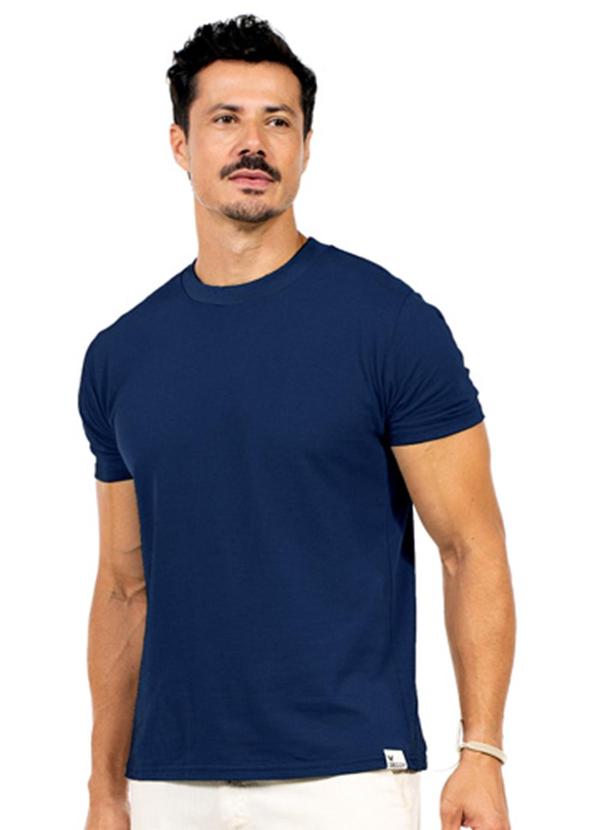 Camiseta Masculina Fitness Azul