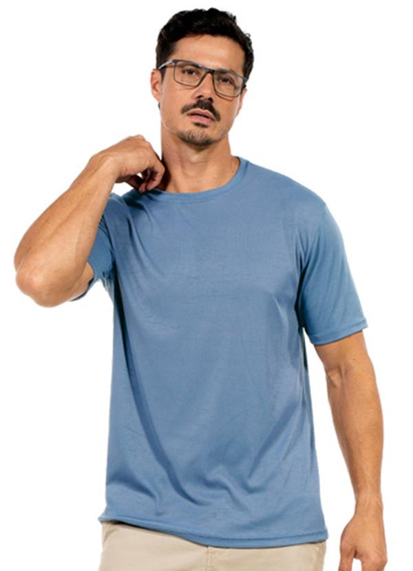 Vista 2 Camiseta Masculina Fitness Azul Decoy Decoy