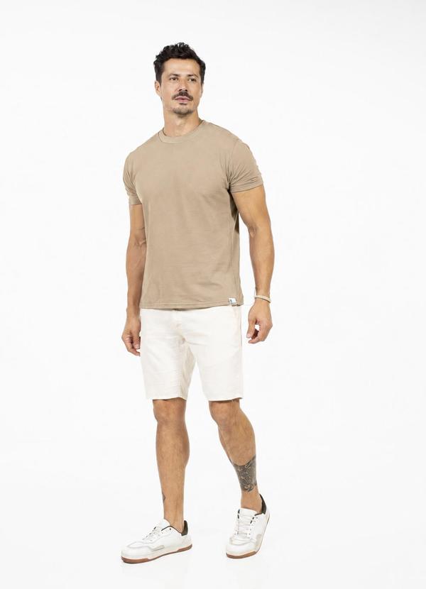 Camiseta Masculina Fitness Bege
