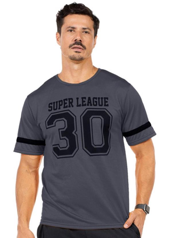 Vista 2 Camiseta Masculina Fitness Cinza Decoy Decoy