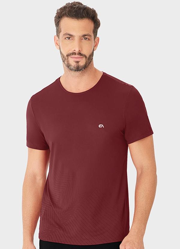 Vista 2 Camiseta Masculina Uv50+ Active Vermelho Enfim Enfim