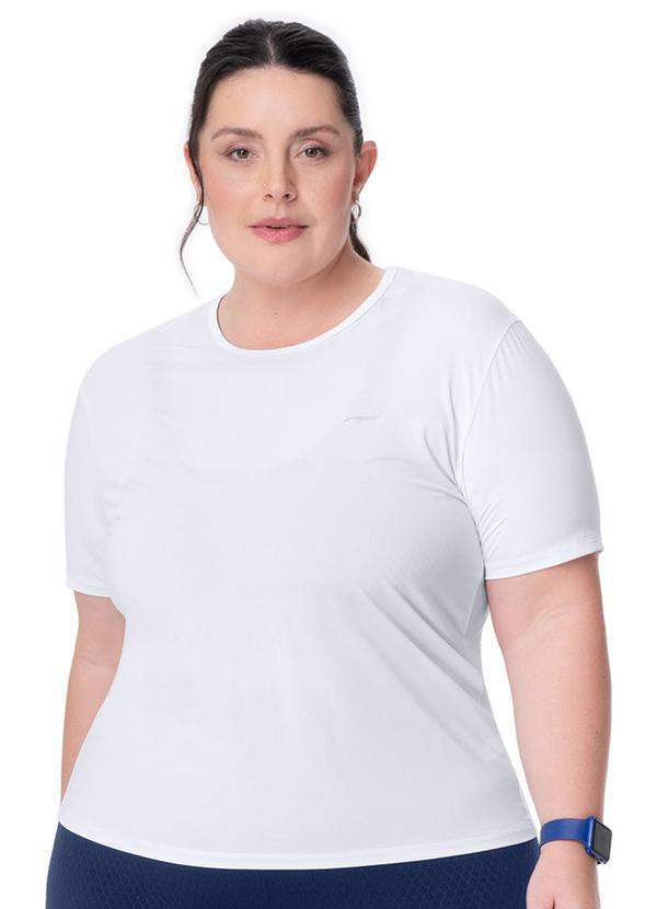 Camiseta Plus Size Secagem Rápida Branco