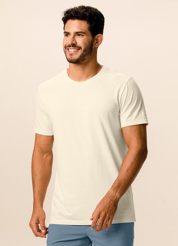Camiseta Slim Anti Odor Active Off White