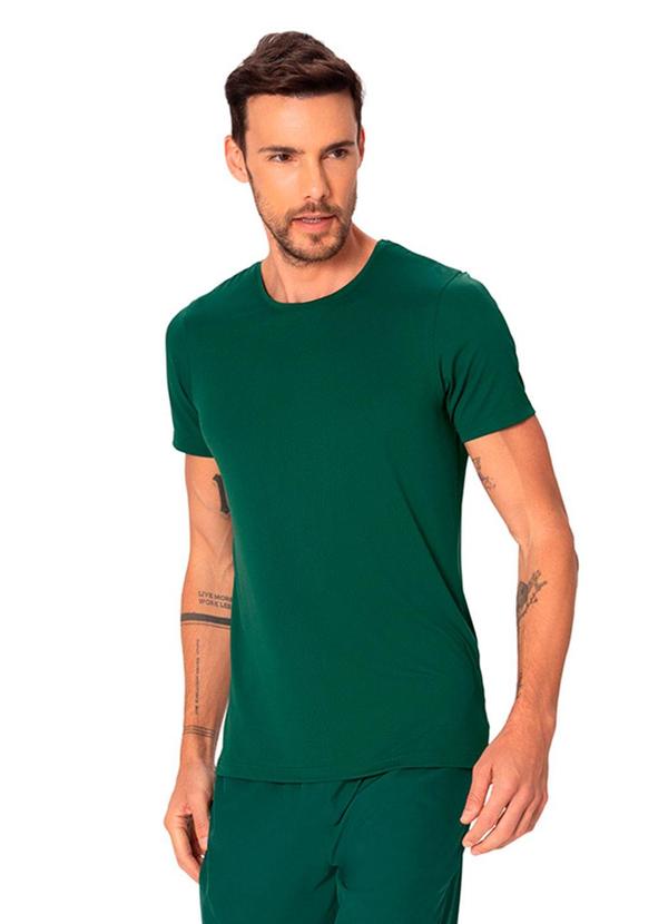Camiseta Slim Dry Fit Active Verde Petróleo