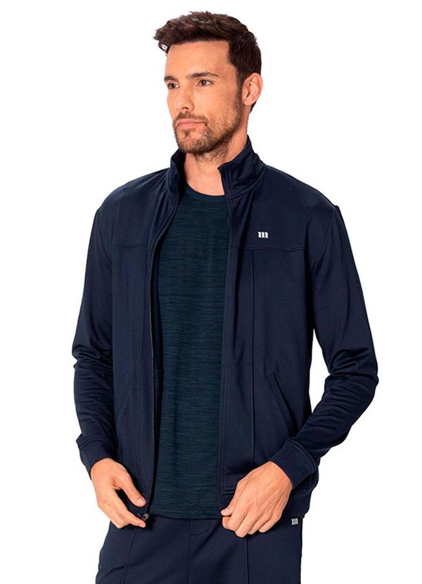 Jaqueta Masculina Reta Agasalho Active Azul