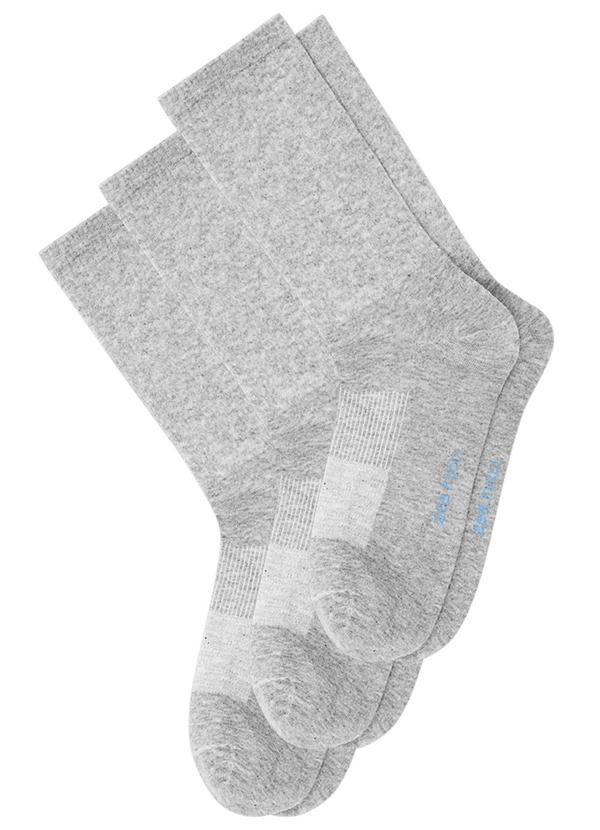 Vista 2 Kit com 3 Meias pares Cano Alto Cinza Zee Rucci Zee Rucci