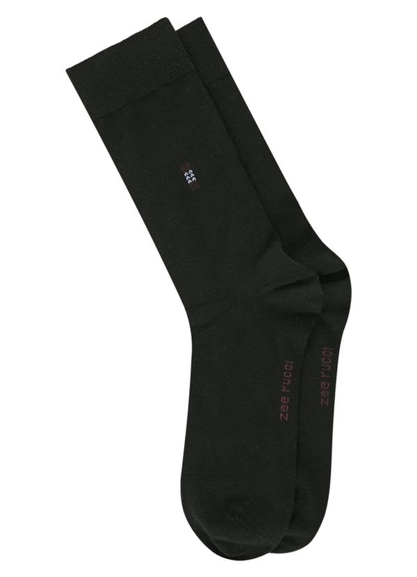 Meia Casual Cano Alto Preto